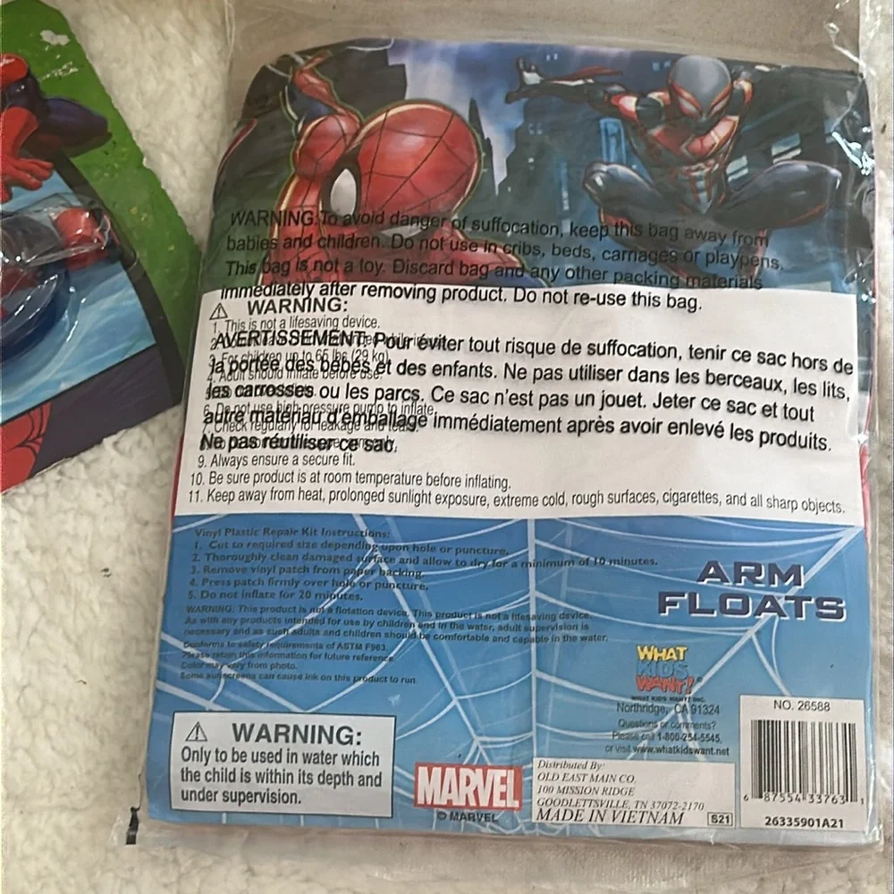 Spiderman Swim Goggles and Arm Floats‎ Floaties Swimming Fun Marvel Ultimate